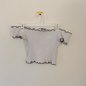 off the shoulder top from Zara